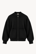 Black oversized Knit Bomber