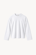 White Ribbed Longsleeve