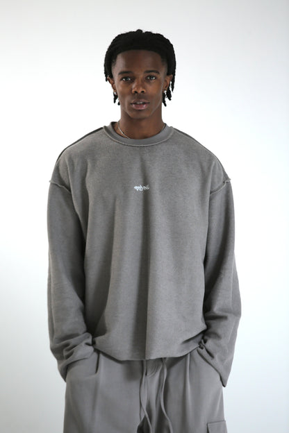 Long sleeve REVERSIBILE grigia