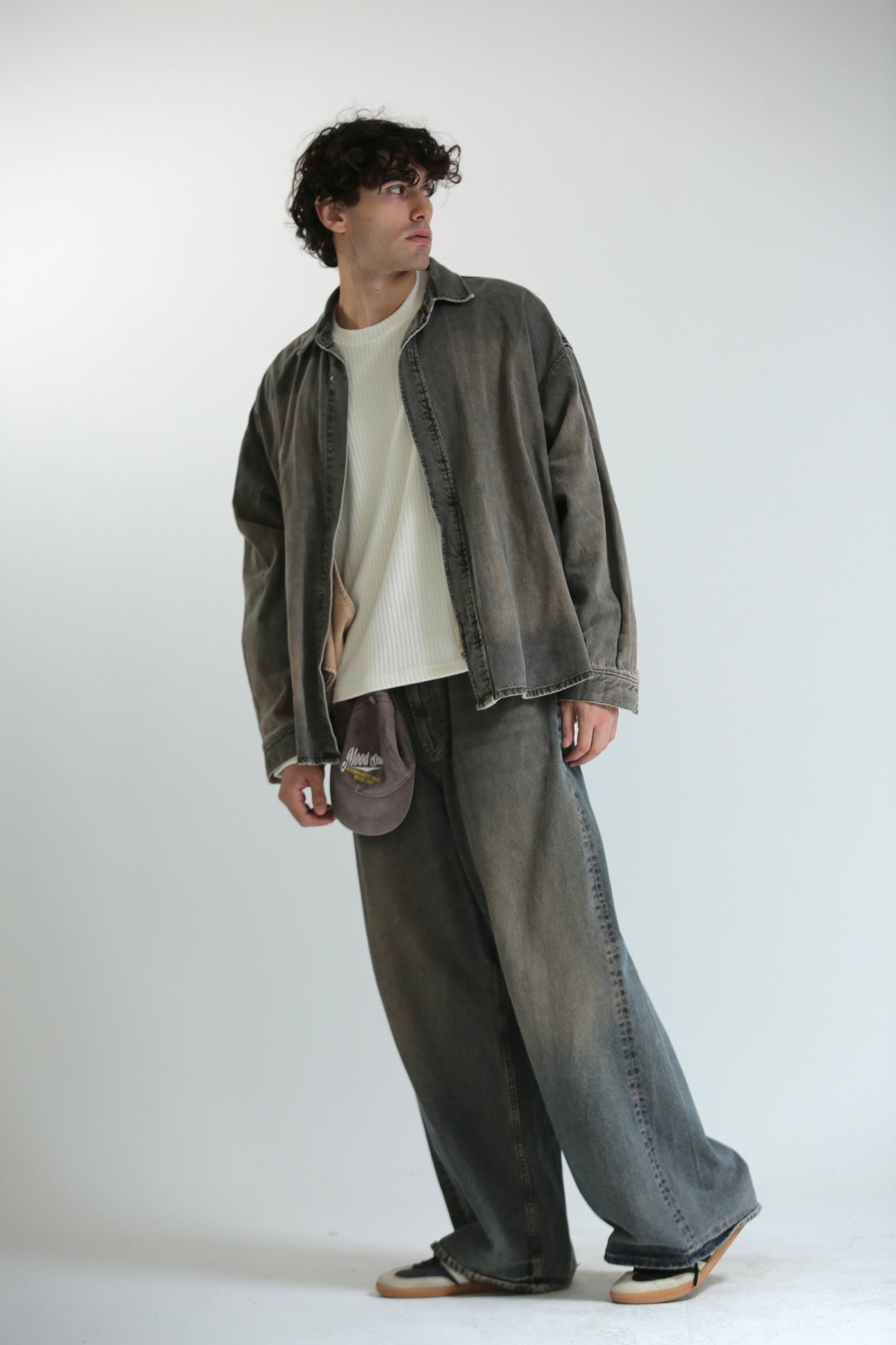 Jeans Baggy lavaggio fango