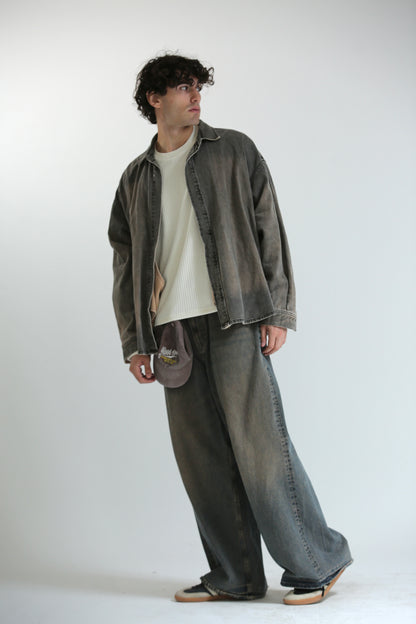 Jeans Baggy lavaggio fango