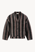 Black / Violet Mohair Cardigan