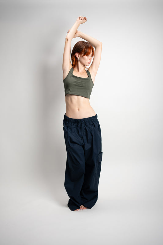 Top verde donna