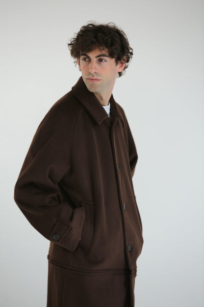 Cappotto lungo/corto panno moro