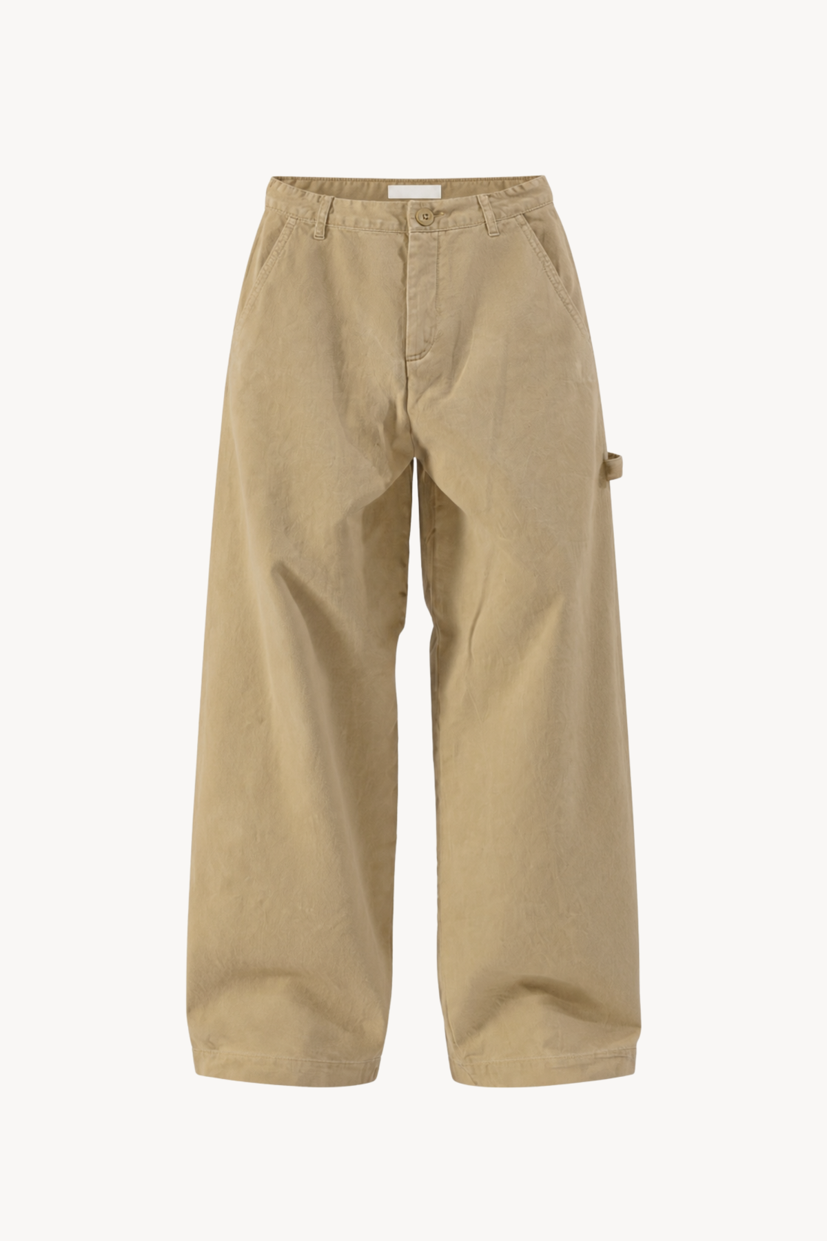 Beige Carpenter Pants