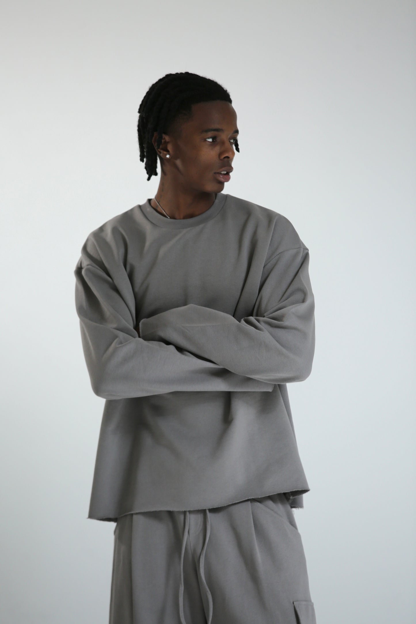 Long sleeve REVERSIBILE grigia