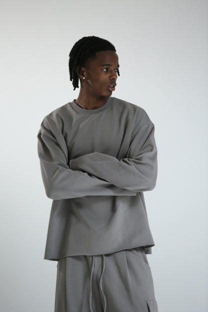 Long sleeve REVERSIBILE grigia
