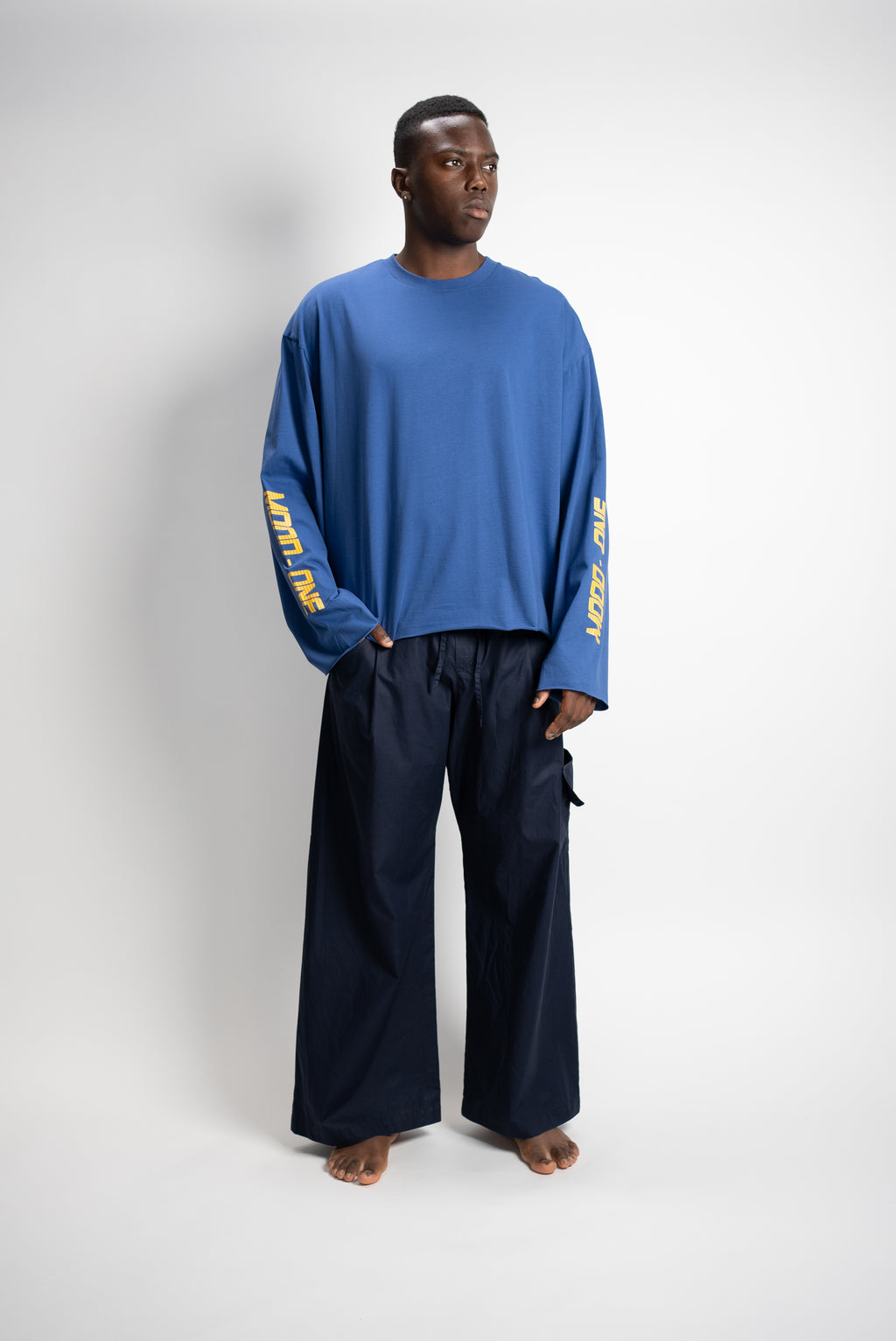 Long sleeve yellow blue