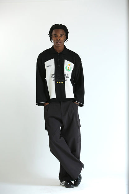 Pantalone tasconato nero cotone