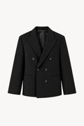 Black Double-Breasted Blazer