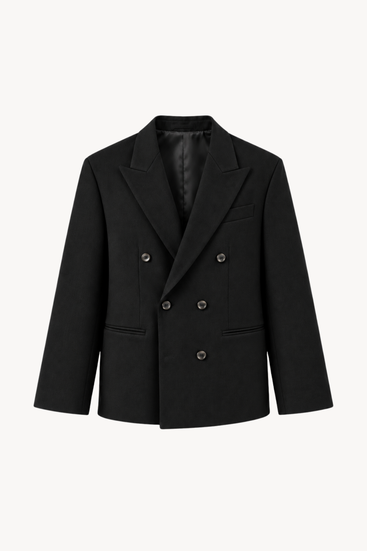 Black Double-Breasted Blazer