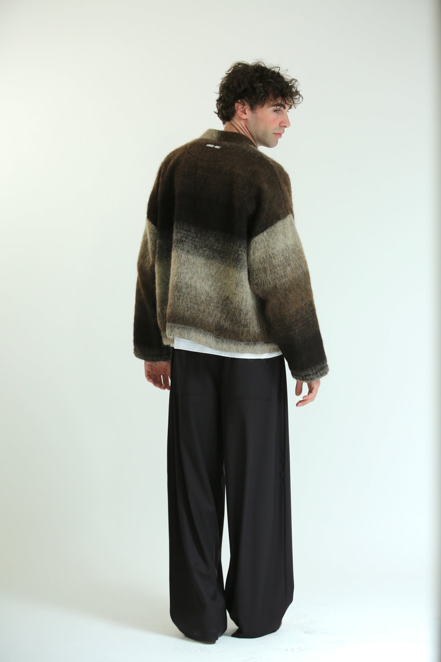 Cardigan mohair moro beige
