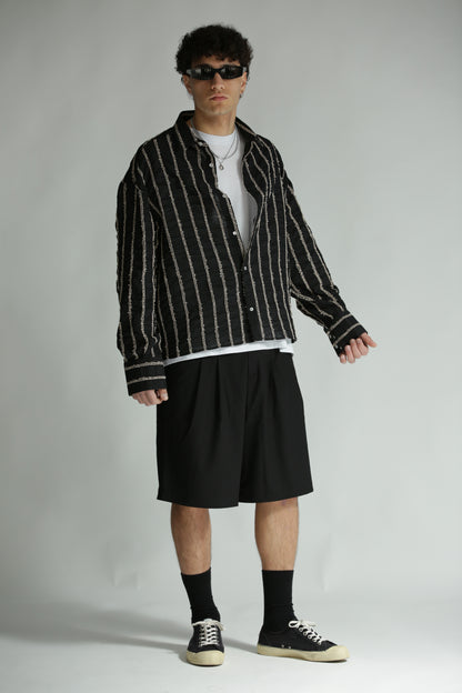 Camicia rilievo nera