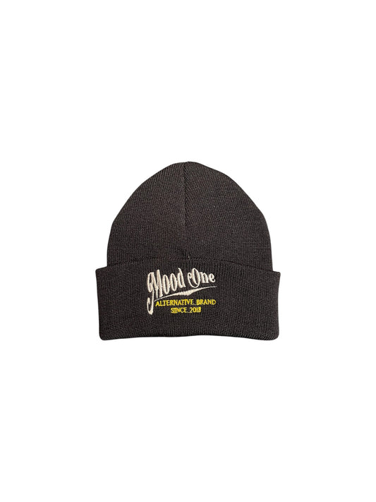 Beanie nero logo vintage
