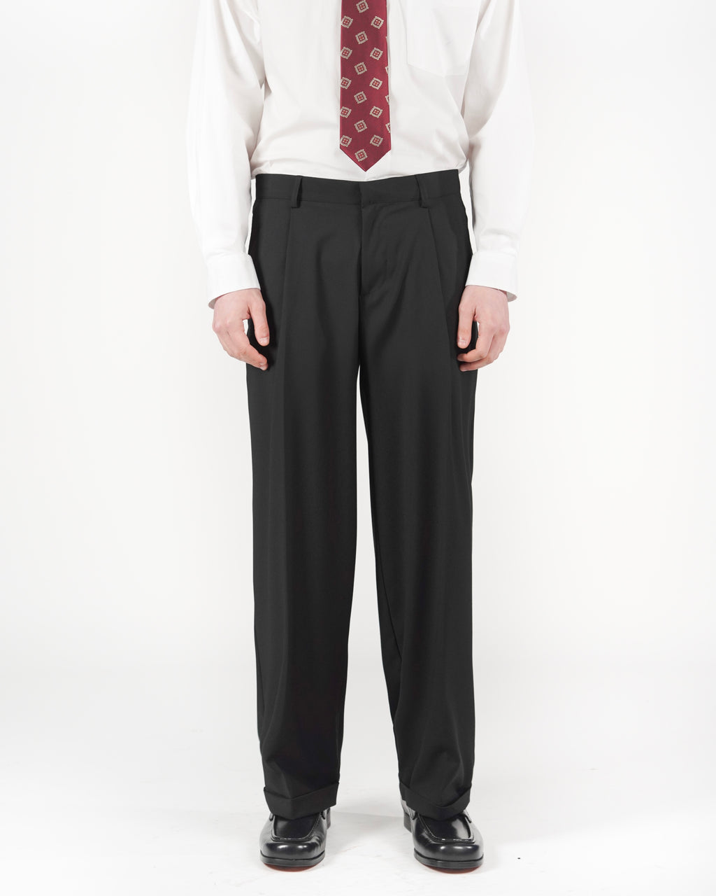 Pantalone loose fit sartoriale nero