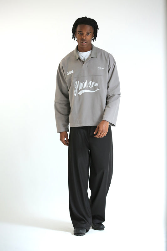 Polo long sleeve Grigia doppia manica