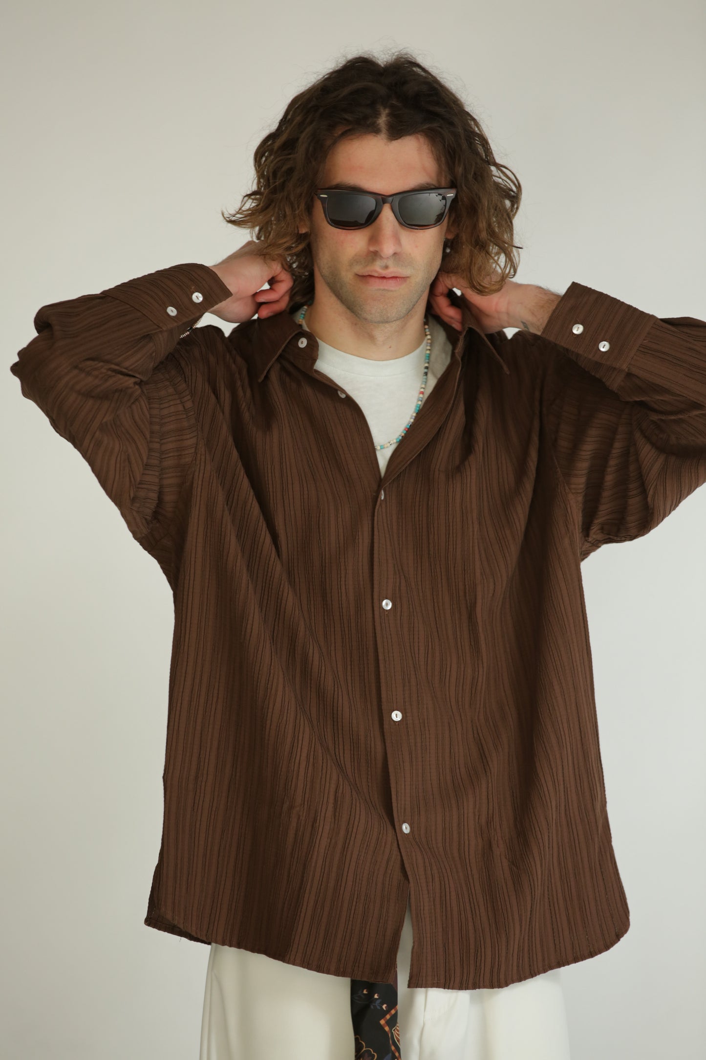 Camicia crepes moro