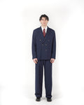 Pantalone loose fit sartoriale blu