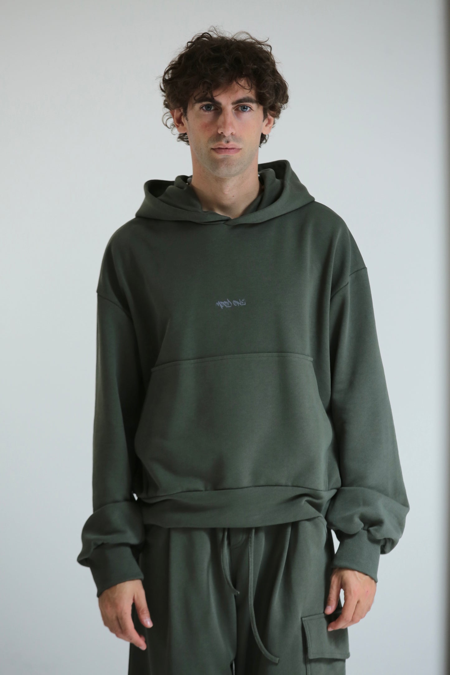 Felpa cappuccio REVERSIBILE crop