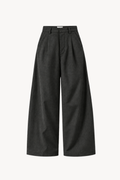 Grey Baggy Tailored Trousers