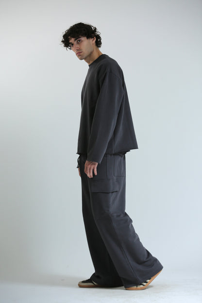 Long sleeve REVERSIBILE piombo