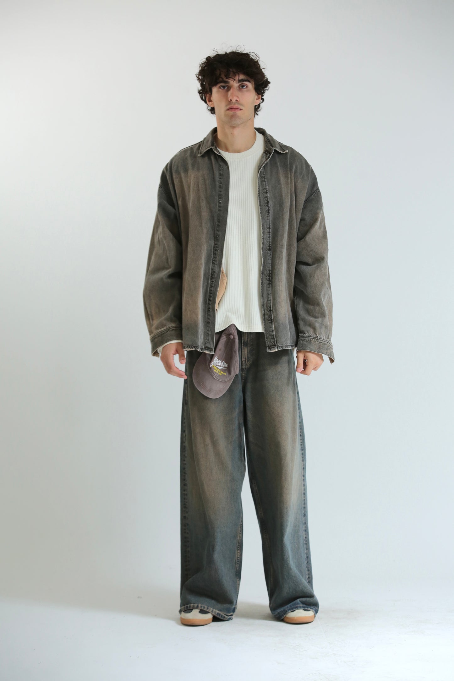 Jeans Baggy lavaggio fango