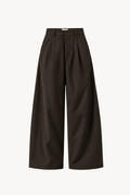 Brown Baggy Tailored Trousers