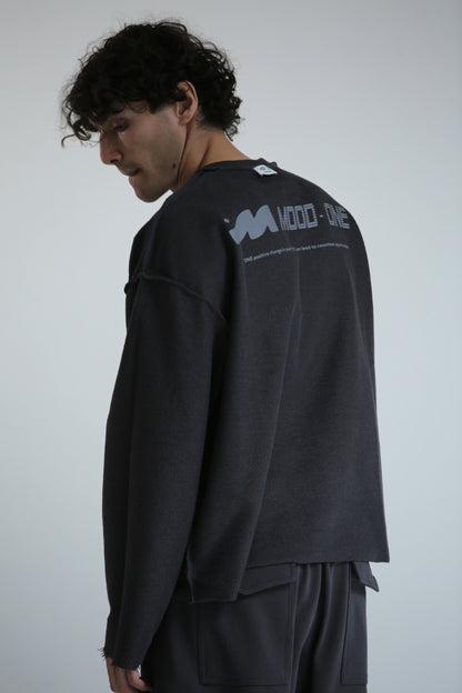 Long sleeve REVERSIBILE piombo