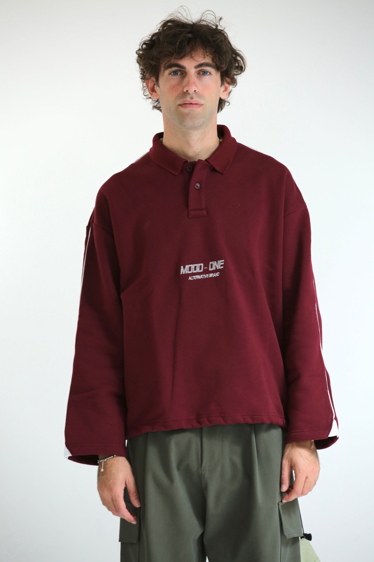 Felpa polo bordeaux