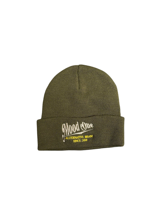 Beanie verde logo vintage