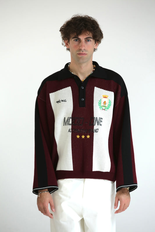 Maglione FOOTBALL bianco rosso