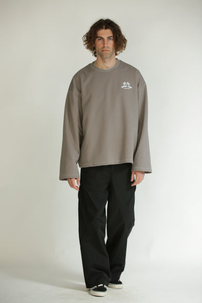 Long sleeve moto cross titanio