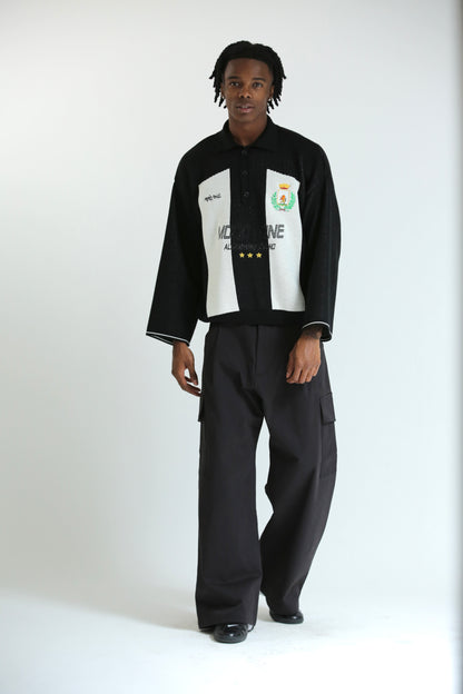 Pantalone tasconato nero cotone
