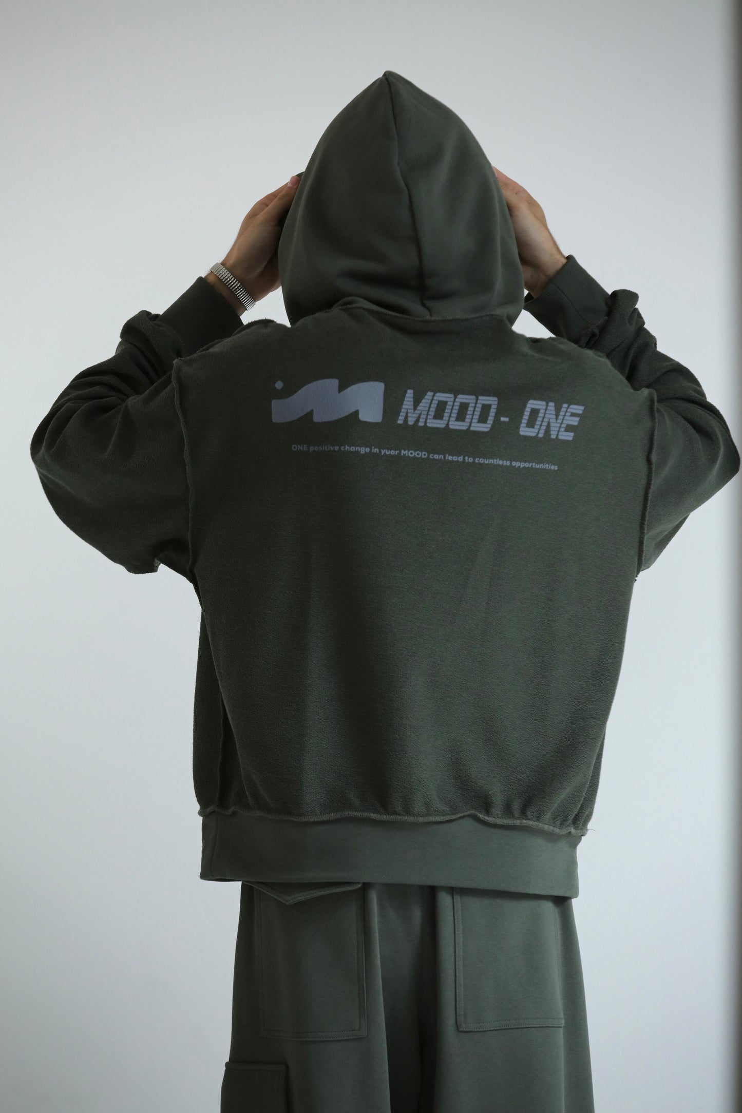 Felpa cappuccio REVERSIBILE crop