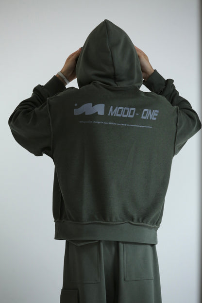 Felpa cappuccio REVERSIBILE crop