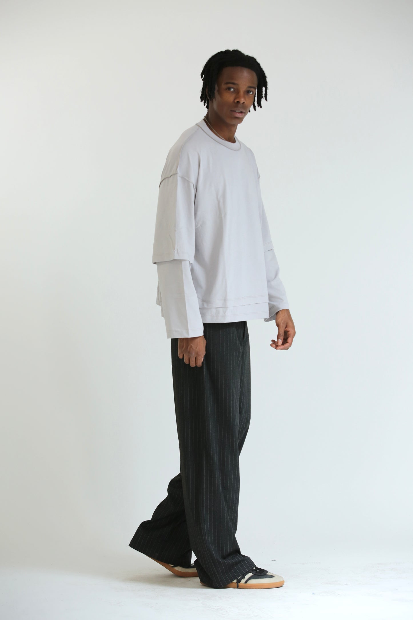 Long sleeve grigio perla