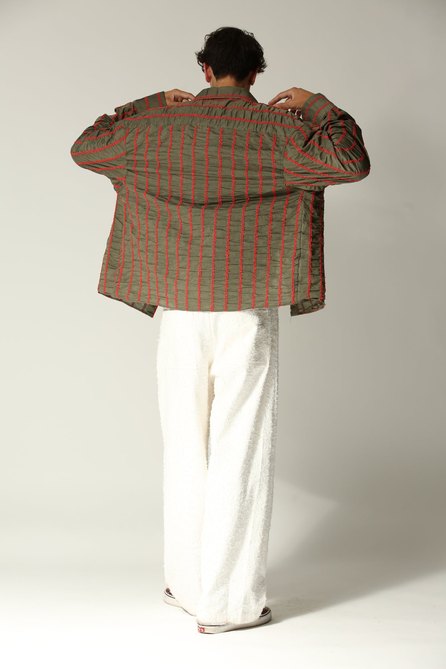 Camicia rilievo verde