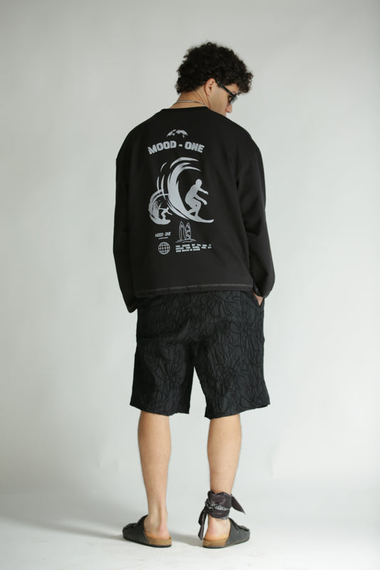 Long sleeve surf nera