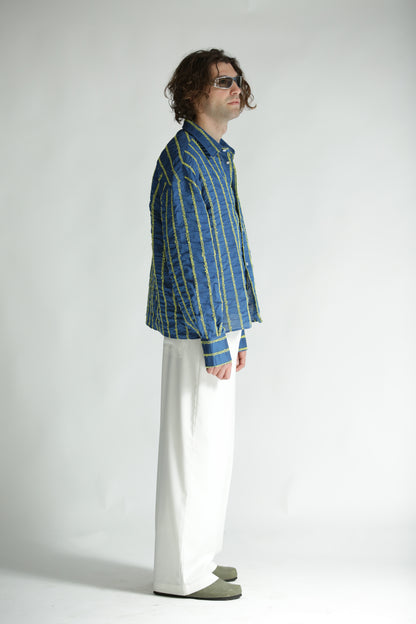 Camicia rilievo celeste