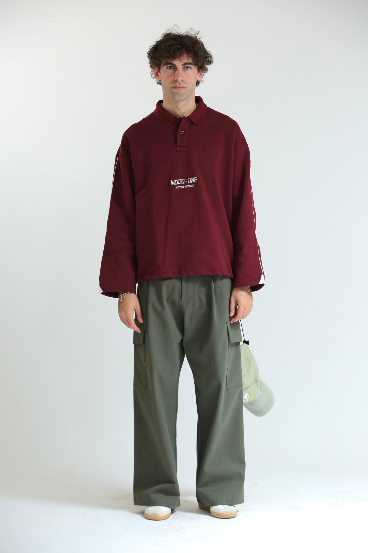Pantalone tasconato verde cotone