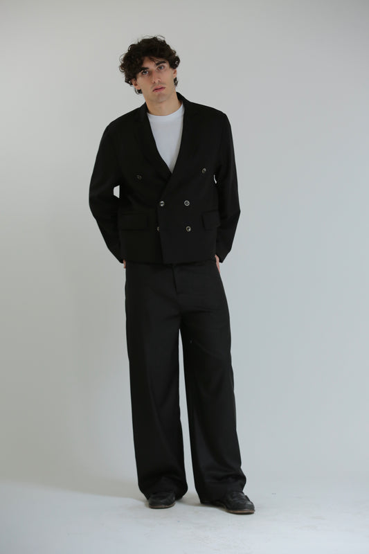 Pantalone abito Baggy nero