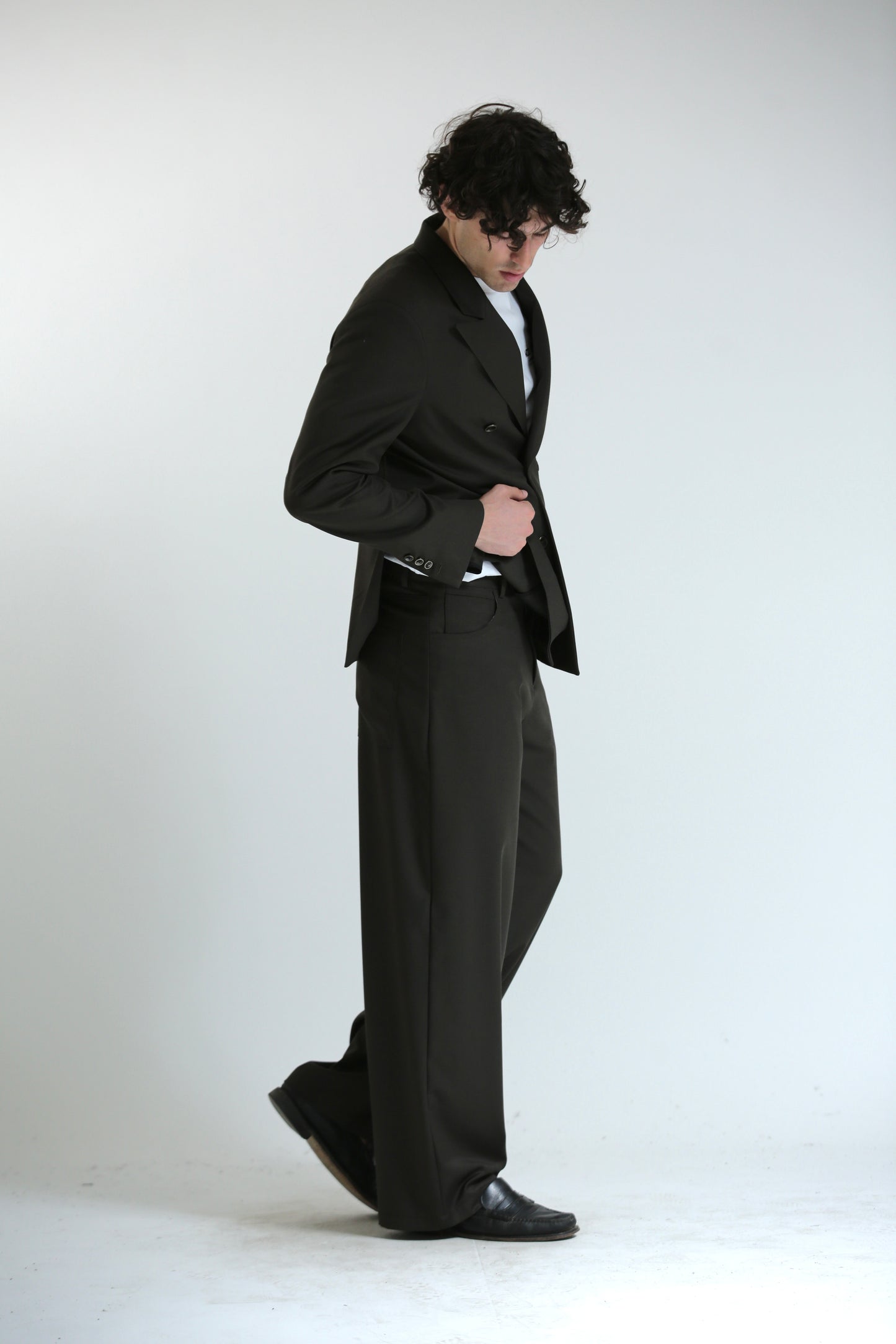 Pantalone Baggy verde scuro