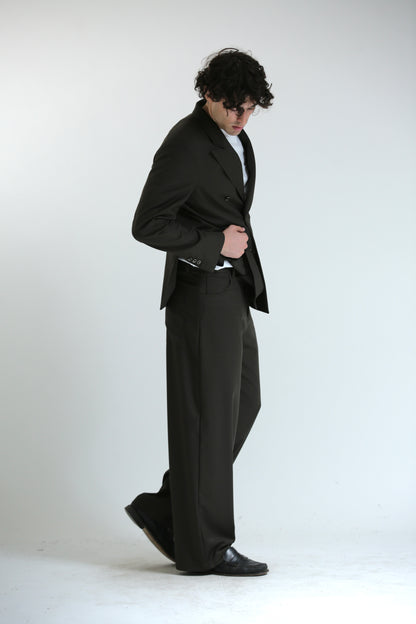 Pantalone Baggy verde scuro