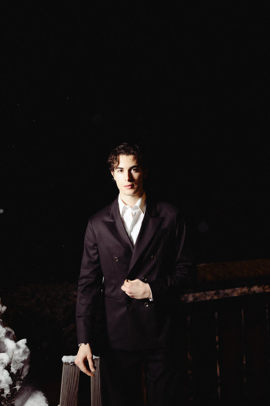 Giacca doppiopetto nera