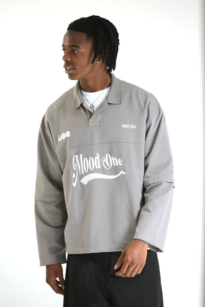 Polo long sleeve Grigia doppia manica