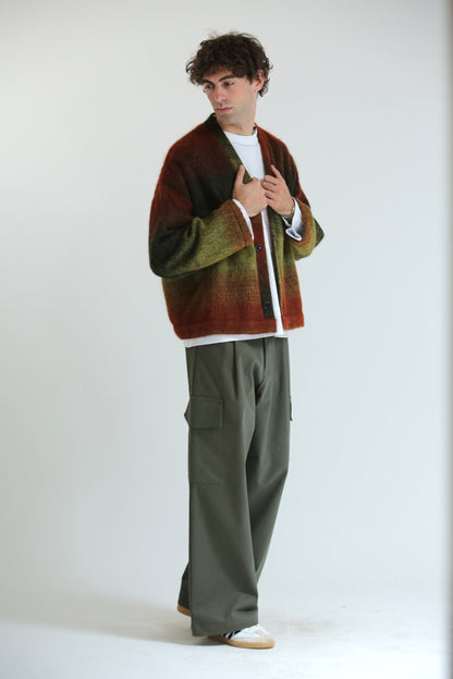 Pantalone tasconato verde cotone