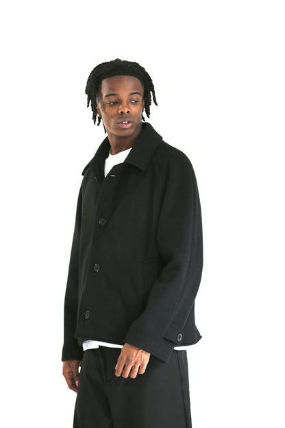 Cappotto lungo/corto panno nero