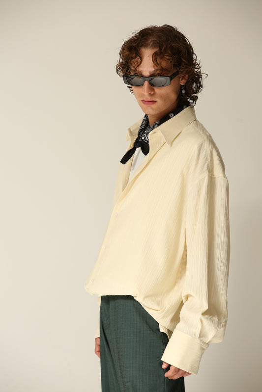 Camicia crepes panna
