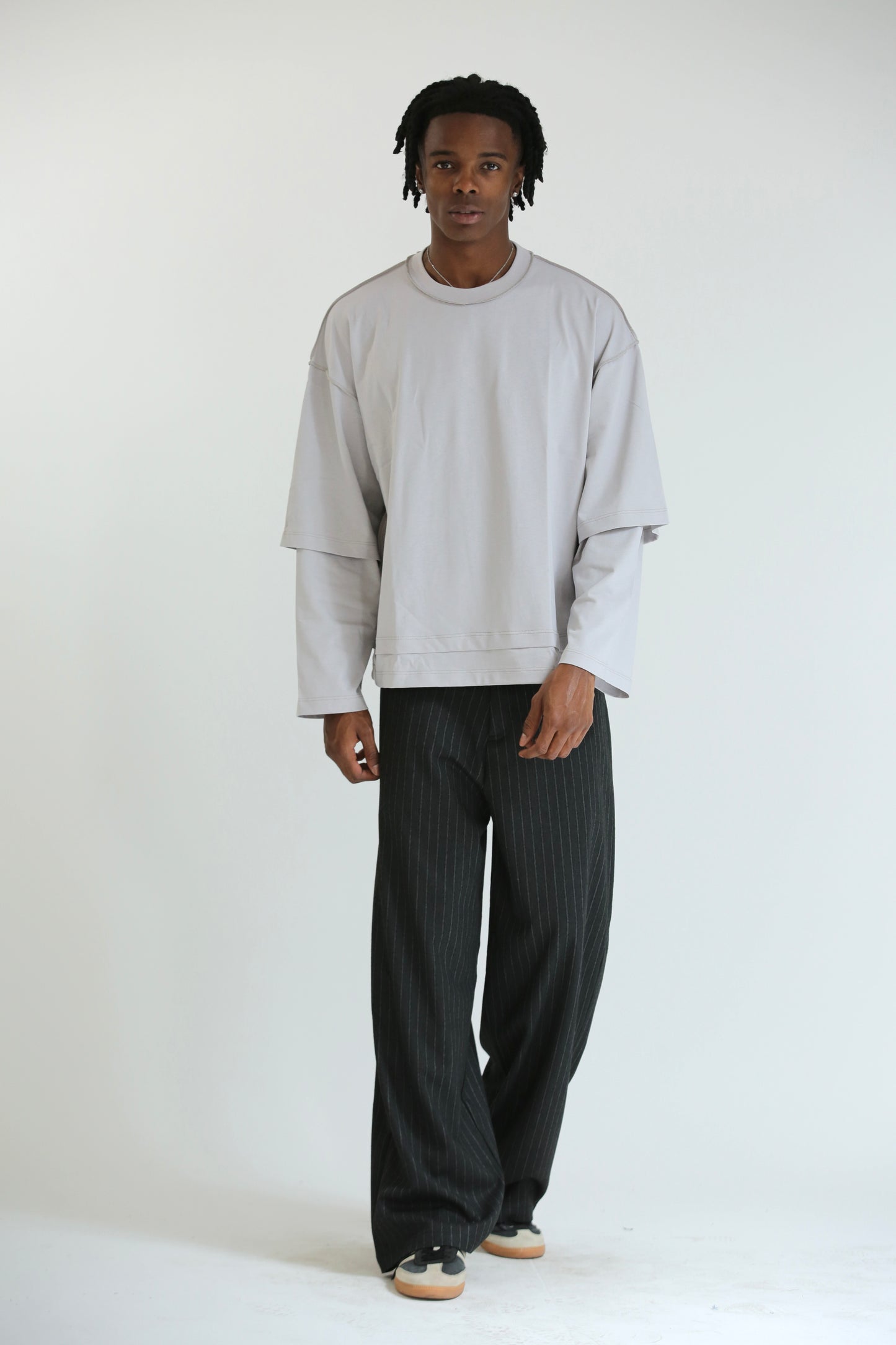 Long sleeve grigio perla