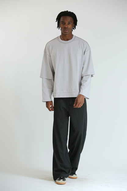 Long sleeve grigio perla